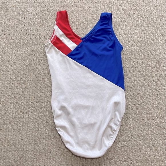 American Flag GK Elite Gymnastics Leotard AS - Picture 5 of 6